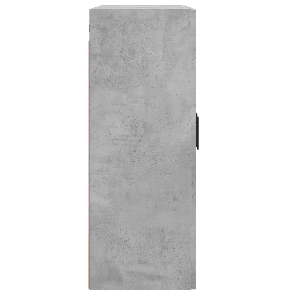 Wall Cabinet Concrete Grey 69.5x34x90 cm Engineered Wood