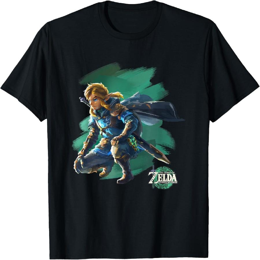

The Legend of Zelda Tears of the Kingdom Painted Link T-Shirt M чорний