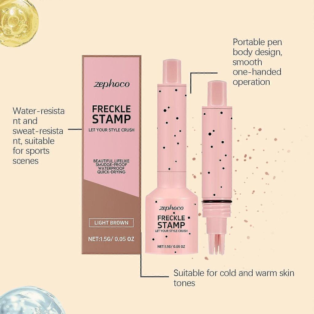 The Zephoco Light Brown Facial Freckle-Like Stamp Pen Can Easily Embellish Your Makeup And Create A Fashionable Matte Look