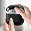 For AirPods 4 Protective Case Lock Buckle Switch TPU + PC Wireless Earphones Cover with Carabiner