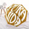 1pc Pura Vida Automatic Folding Umbrella, 8-Rib Sturdy Canopy, Portable Travel Umbrella for Outdoor Use