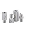 Válvula de retención unidireccional de acero inoxidable 304, rosca macho/hembra BSP de 3/4" y 1", para agua, gas, aceite, 240 grados Celsius, 3000 PSI