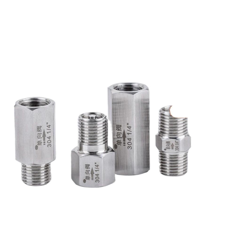 Válvula de retención unidireccional de acero inoxidable 304, rosca macho/hembra BSP de 3/4" y 1", para agua, gas, aceite, 240 grados Celsius, 3000 PSI