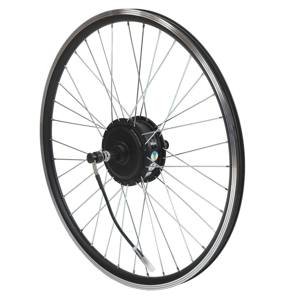 36V 250W 26 Inch Electric Bike Front Wheel Motor Conversion Kit with IP65 Waterproof LCD Display