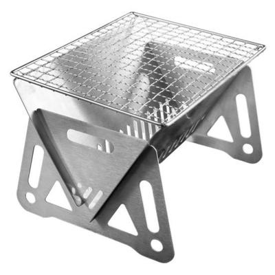 BBQ Grill Portable Stainless Steel Folding Versatile Outdoor Cooking Set for Barbecues Camping Travel