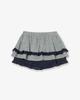 Eiieii Skirt Mini Shorts [Melange Gray]