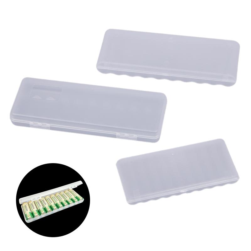 1 Pezzo Accessori Fai da Te Scatola Porta Batterie in Plastica Portatile a 10 Scomparti Custodia Rigida per Organizzatore Batterie AAA/AA