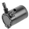Baffled Oil Catch Can Compatto in Lega di Alluminio Universale a 2 Porte Nero