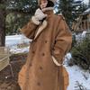 Fur Body Imitation Suede Lamb Wool Coat Women's New Winter Thickened Warm Knee Long Coat