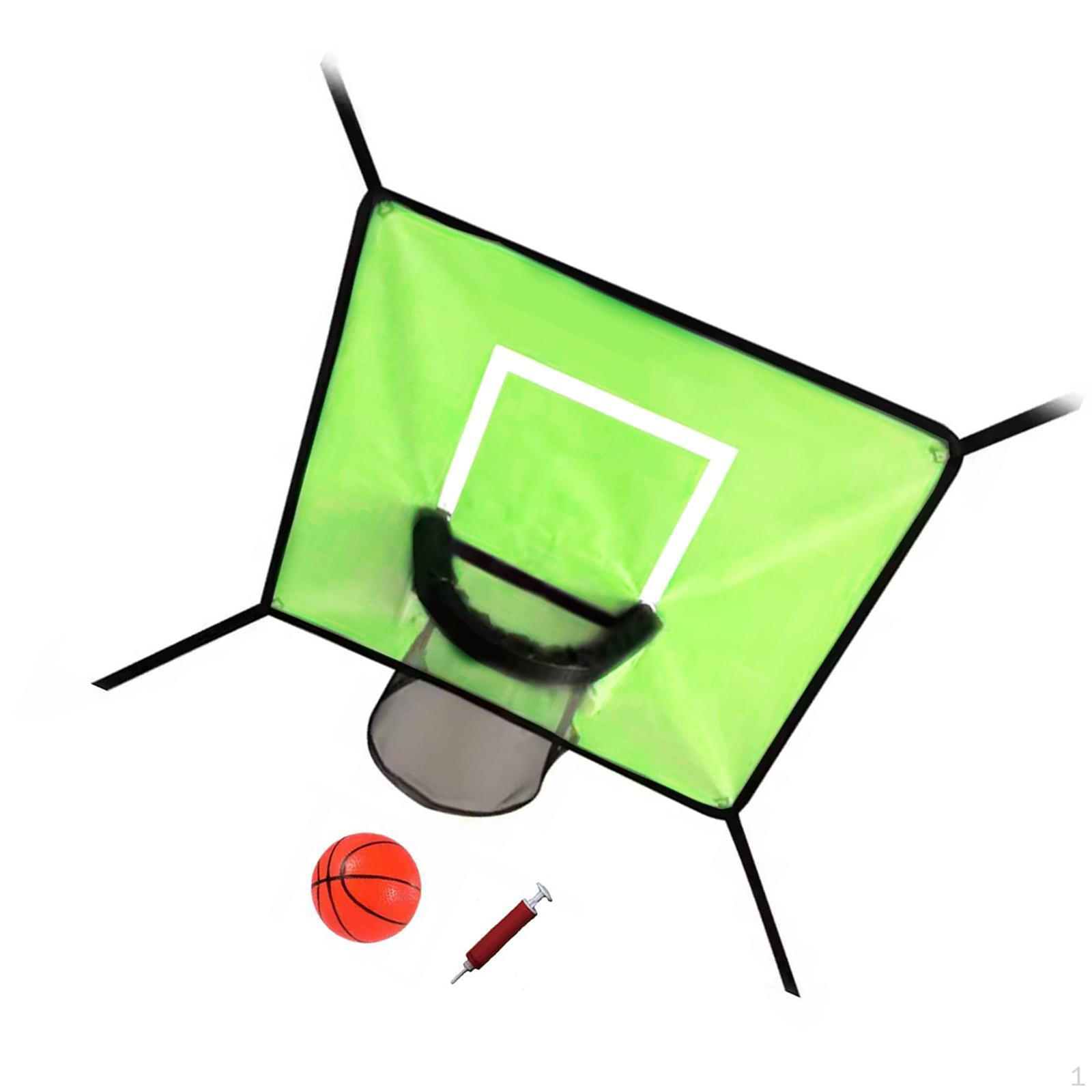 Баскетбол для детей батут Сальто на улице зелёный