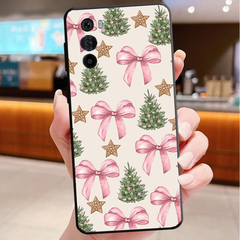 

Christmas Aesthetic Cartoon Phone Case For Motorola Edge 50 40 Pro 60 50 40 30 Ultra Neo Fusion Moto G Play G Stylus G Power G G Stylus 5G 2023