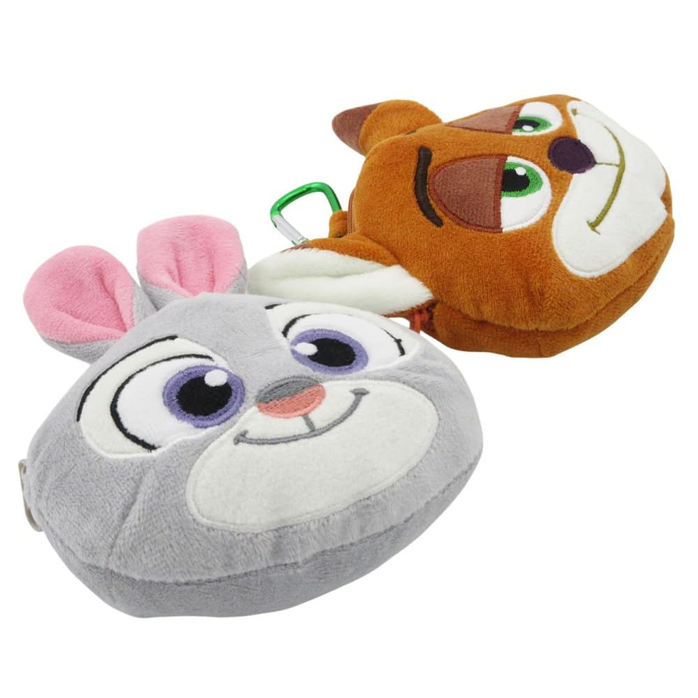 Tees Factory Disney Carabiner Plush Zipper Nick H93 x W116 x D65mm Mascot, Wilde, Dimensions (DN-5549135NW)