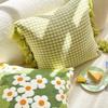 Nordic Lamp Luxury Ins Moss Green Living Room Sofa Pillow Cushion Office Waist Pillow Pillow Case Core-Free Premium