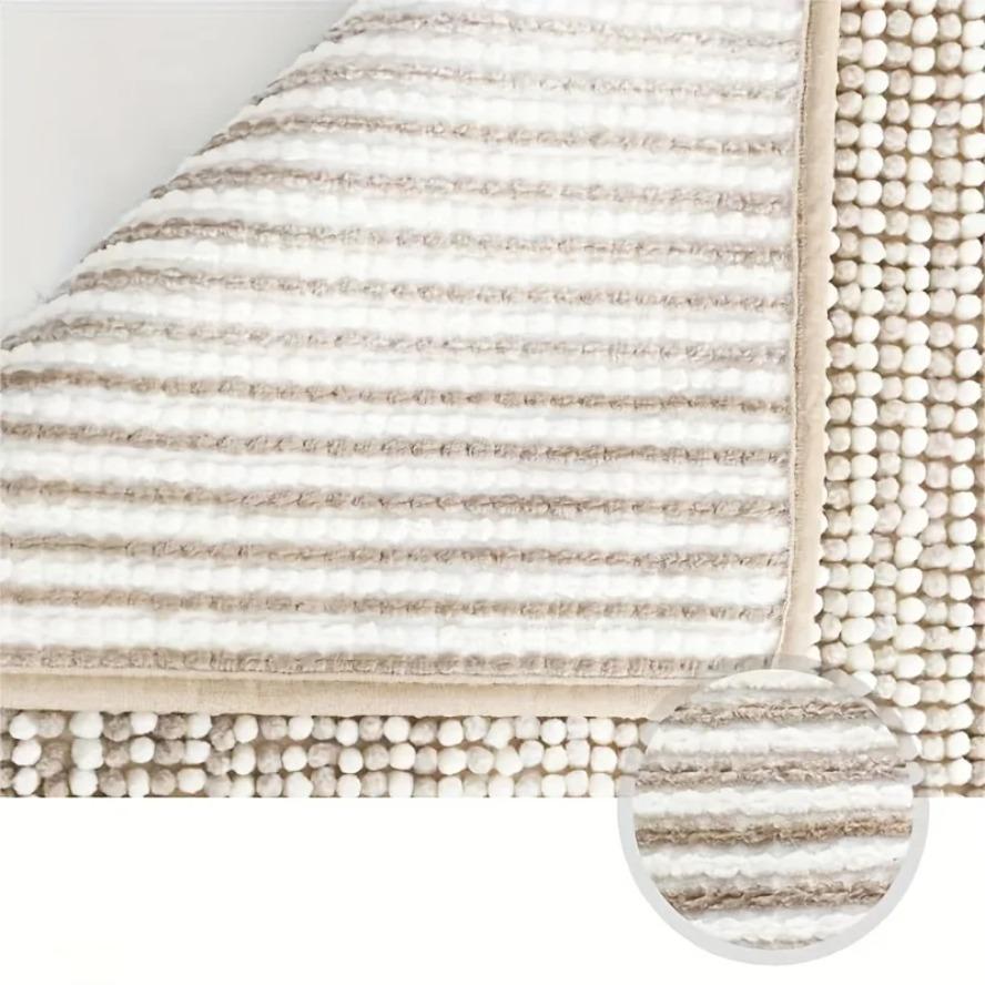 Bathroom Carpet and Mat Set, Thick Absorbent Schneider Non-slip, Soft and Fluffy Mat, Machine Washable