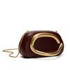 , A, R, a Home Round Box Hand Grab Dinner Bag Mini Small Bag Retro Metal Handle Chain Shoulder Hand Carry