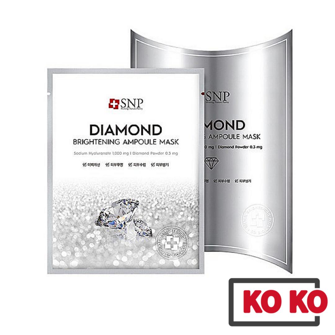

[SNP] Осветляющая ампульная маска Diamond Brightening, 10 шт. 1 box (10ea)