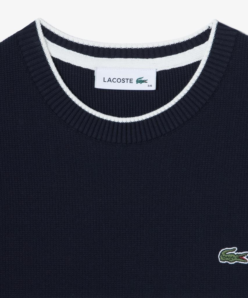 LACOSTE Women'S Striped Short Sleeve Sweater Af415E-56G 166