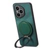 For Honor 400 Pro 5G (Global) Phone Case with Rotating Kickstand Stress Relief Retro Leather Back Cover