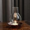 Zen Inspired Glass Candle Holder Retro Windproof Candlestick for Candles Home Desktop Ornament Minimalist Candlestick Room Decor