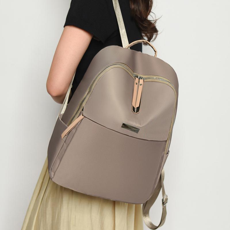 Oxford Women Travel Backpack Commuter Solid Color Backpack Student Schoolbag