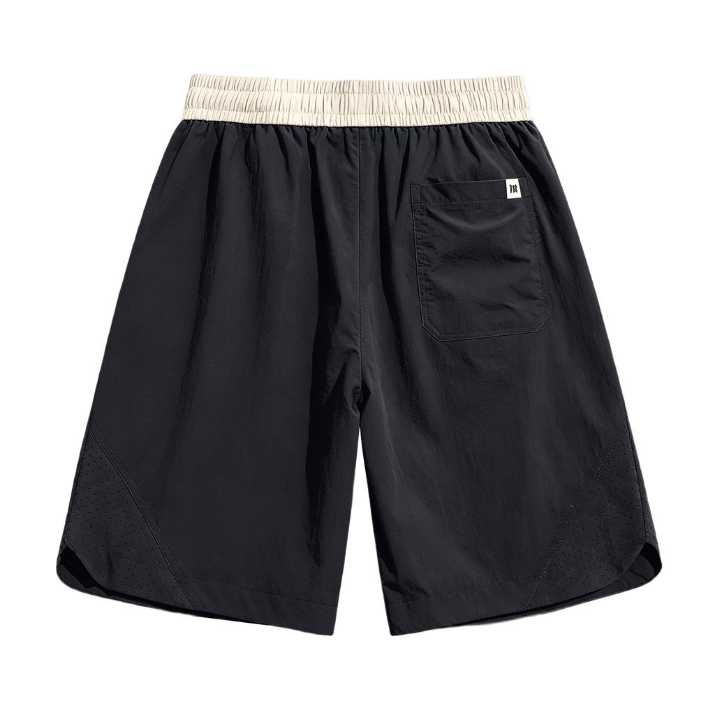 Men's Summer Loose Fit Casual Sports Shorts Drawstring Waist Straight Leg Breathable Lightweight Athletic Shorts for Outdoor Activities