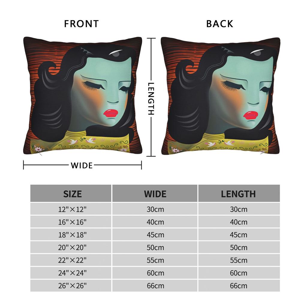 Miss Wong Vladimir Tretchikoff Pillowcases Funny Pillow Case For Sofa Home Decor Custom Pillow Cover