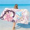 N-Nekopara Cute Kawaii Game Towel Soft Lightweight Anti-Sand Large Beach Towel Quick-Drying Bath Sports Family