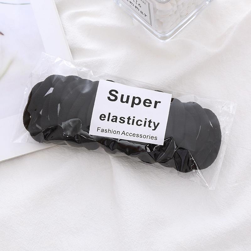 48Pcs 4CM Large Elastic Hair Bands Girls Colorful Nylon Headband For Children Ponytail Holder Scrunchie Women Hair Accessories