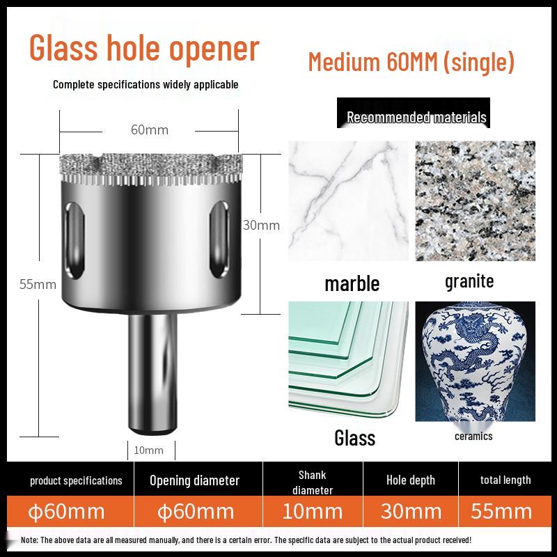 6mm Multifunctional Glass & Tile Drill Bit Set for Marble
