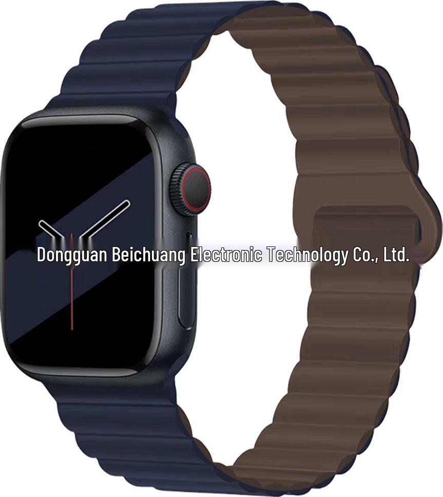 Two-Color Silicone Strap for Apple Watch 10/SE Creative S9