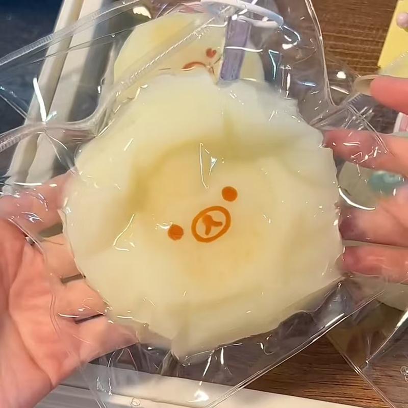 1Pcs Bear Squishy Toys With A Frozen Butter Like Texture Cute Bear Radish Shaped To Asmr Kid Birthday Gifts
