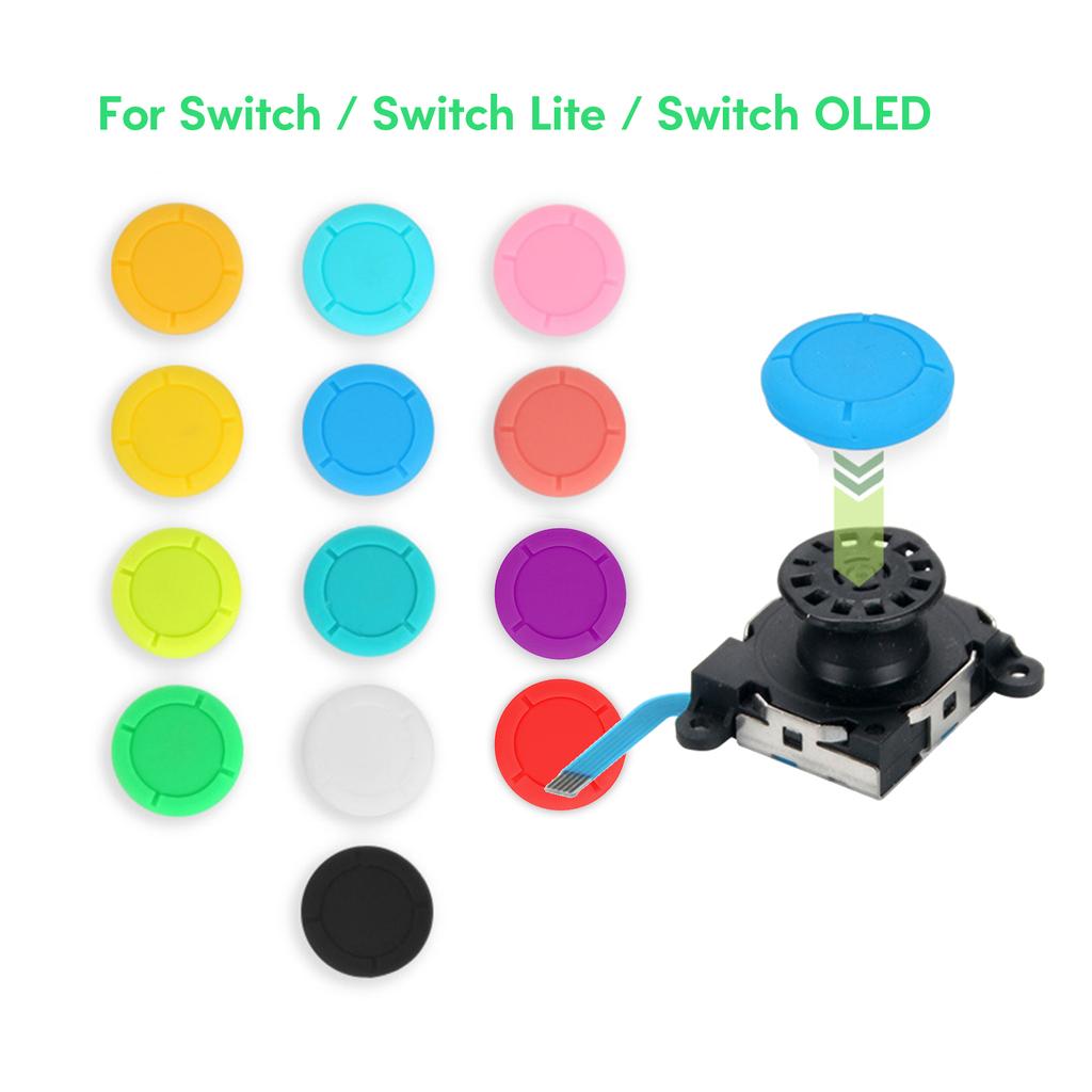 1 Pair Rocker for NS OLED Cushioned Cover Game Controller Joystick Replacement Cover Gaming Accessories