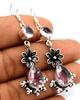 Pink Topaz Gemstone Ethnic Handmade Drop Dengle Earring Jewelry ER 328