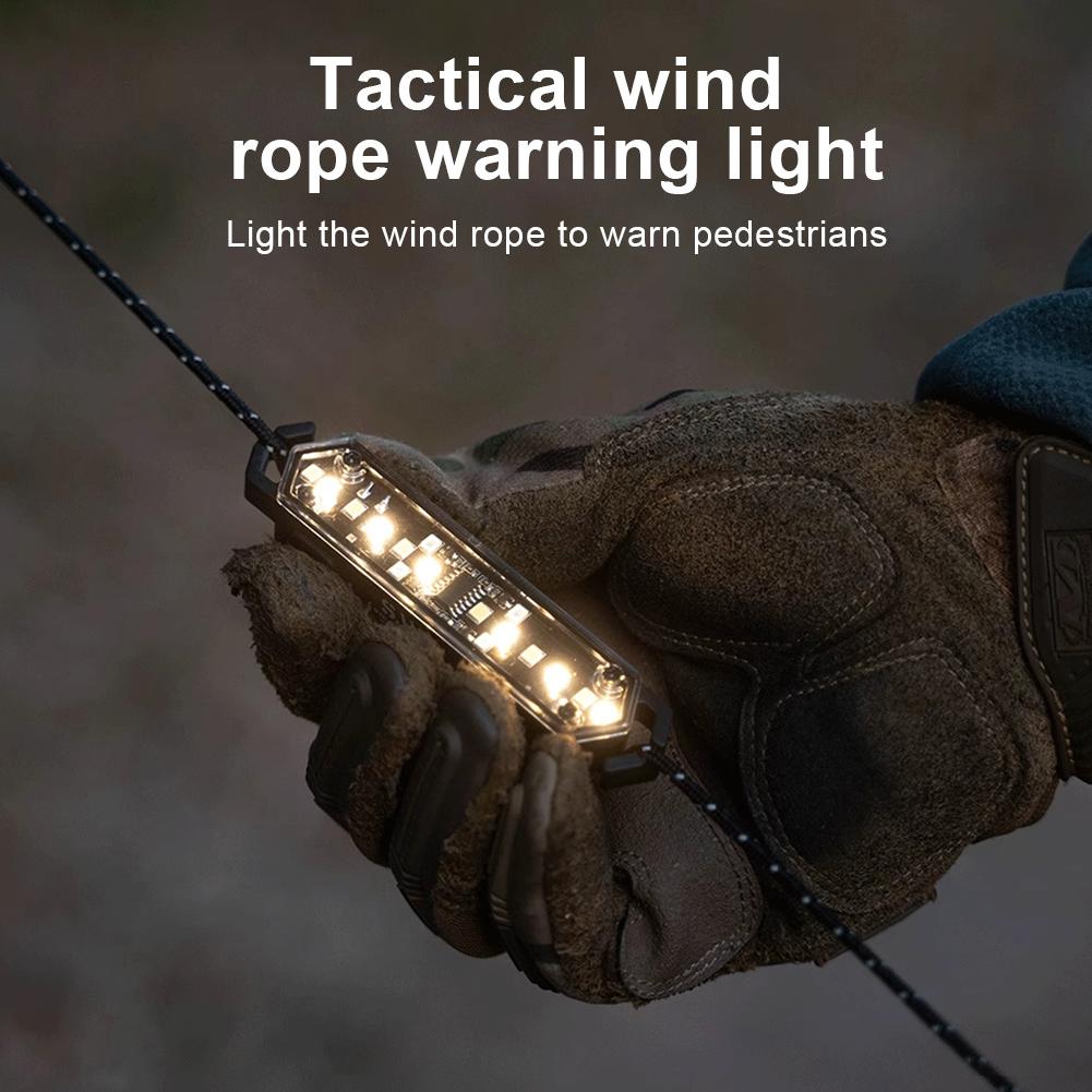 Tent Atmosphere Light Type-C Charging Tent String Lamp IPX4 Waterproof Wind Rope Decoration Light for Outdoor Camping Picnic
