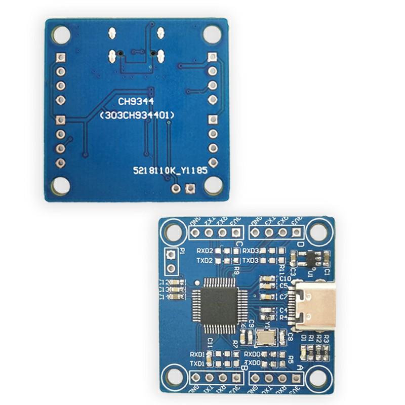 CH9344 USB to 4-Channel TTL 4-Channel USB to Serial Downloader UART Transceiver
