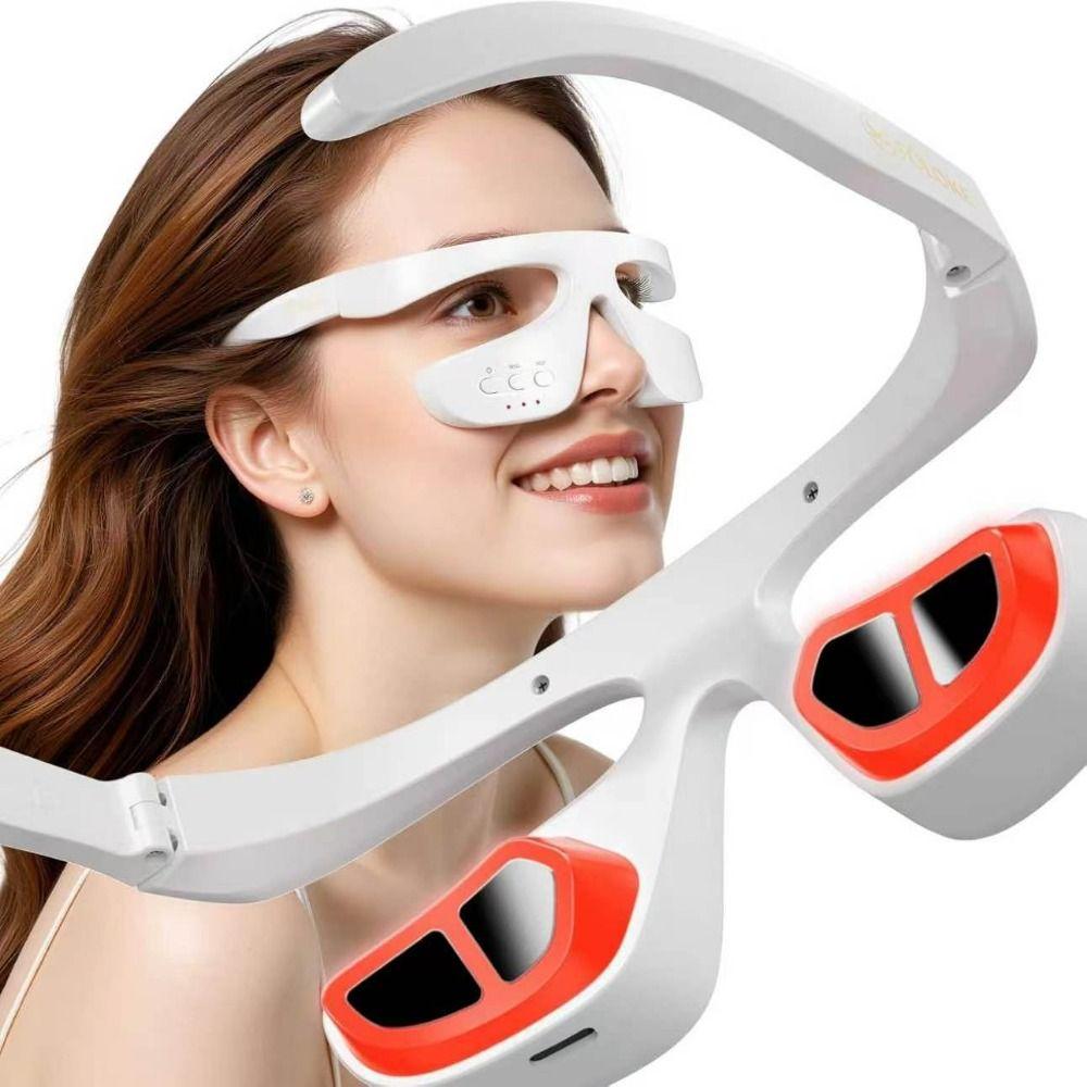 3D Surrounding Eye Massager Microcurrent Glasses Massage Beauty Machine  Eye Puffiness