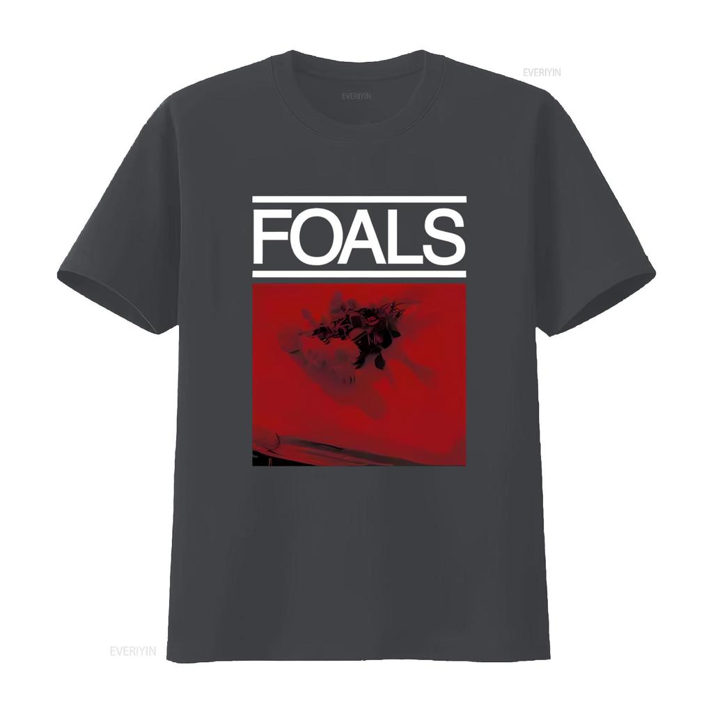 Foals Red Roses Print Mens T Shirt Stylish and Official Design vintage Washed Comfortable Slightly Stretched Unisex Soft