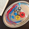 Mini Barbell Plates Key Chain Colorful Simulation Dumbbells Keyring Fitness Series Pendant  Gifts