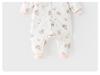 Warm Cotton-Blend Baby Sleeping Bag Onesie for Boys & Girls: Split Leg, Suitable for Spring, Autumn & Winter