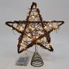 Battery Operated Star Tree Toppers Christmas Tree Star Ornament with LED Lights for Seasonal Home Decors