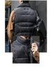 2025 Men's Winter Lightweight Duck Down Vest - Stand Collar, White, Trendy Sleeveless Outerwear.
