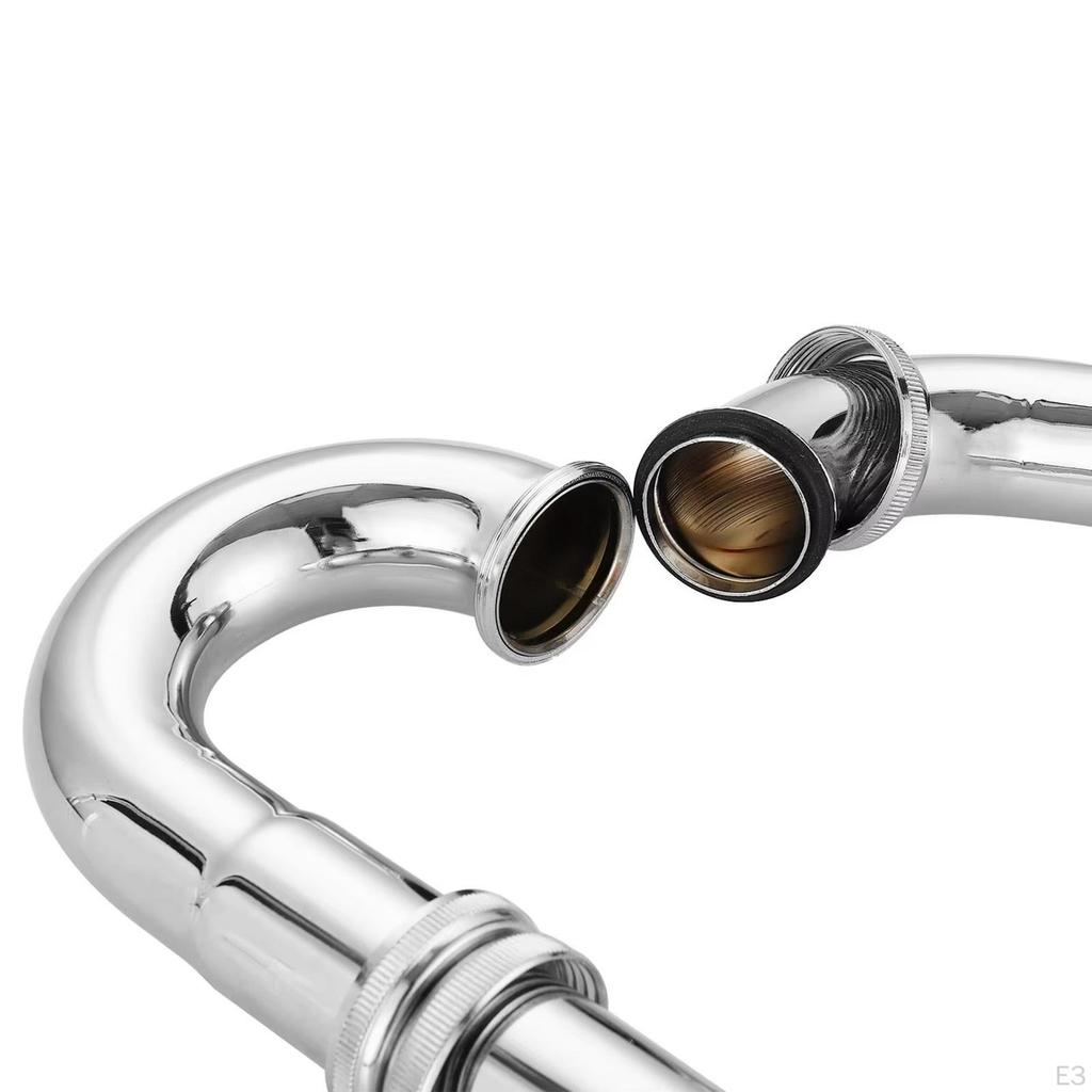 Regulowana rura odpływowa do syfonu zlewozmywaka ze stali nierdzewnej