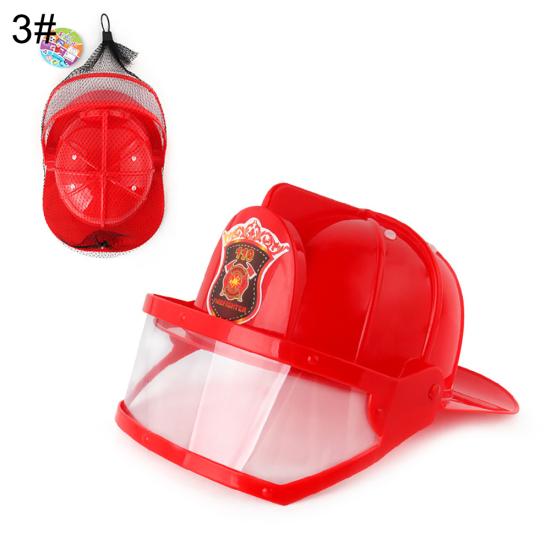 Kids Pull-Type Fire Extinguisher Water Gun Cap Firefighting Suit Beach Play Toys