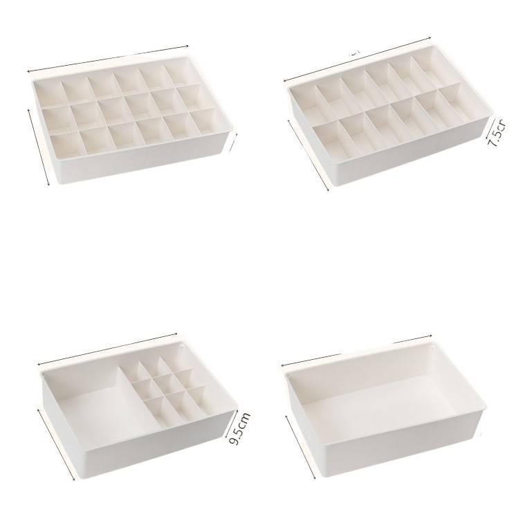 Large Capacity Drawer Organizer Box for Underwear, Socks, Bras, and Pants