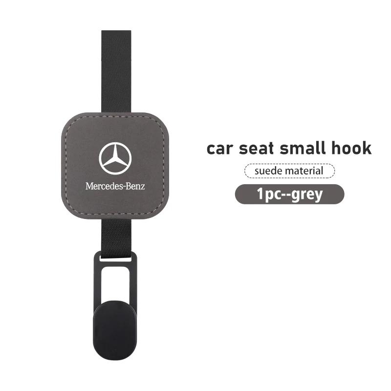 WXAKF1 Hot 2026 New For Benz For Mercedes Benz Car Suede Seat Headrest Hook Storage Hanger Accessories C180 C300 W124 W176 W177 C200 C2 QQ9