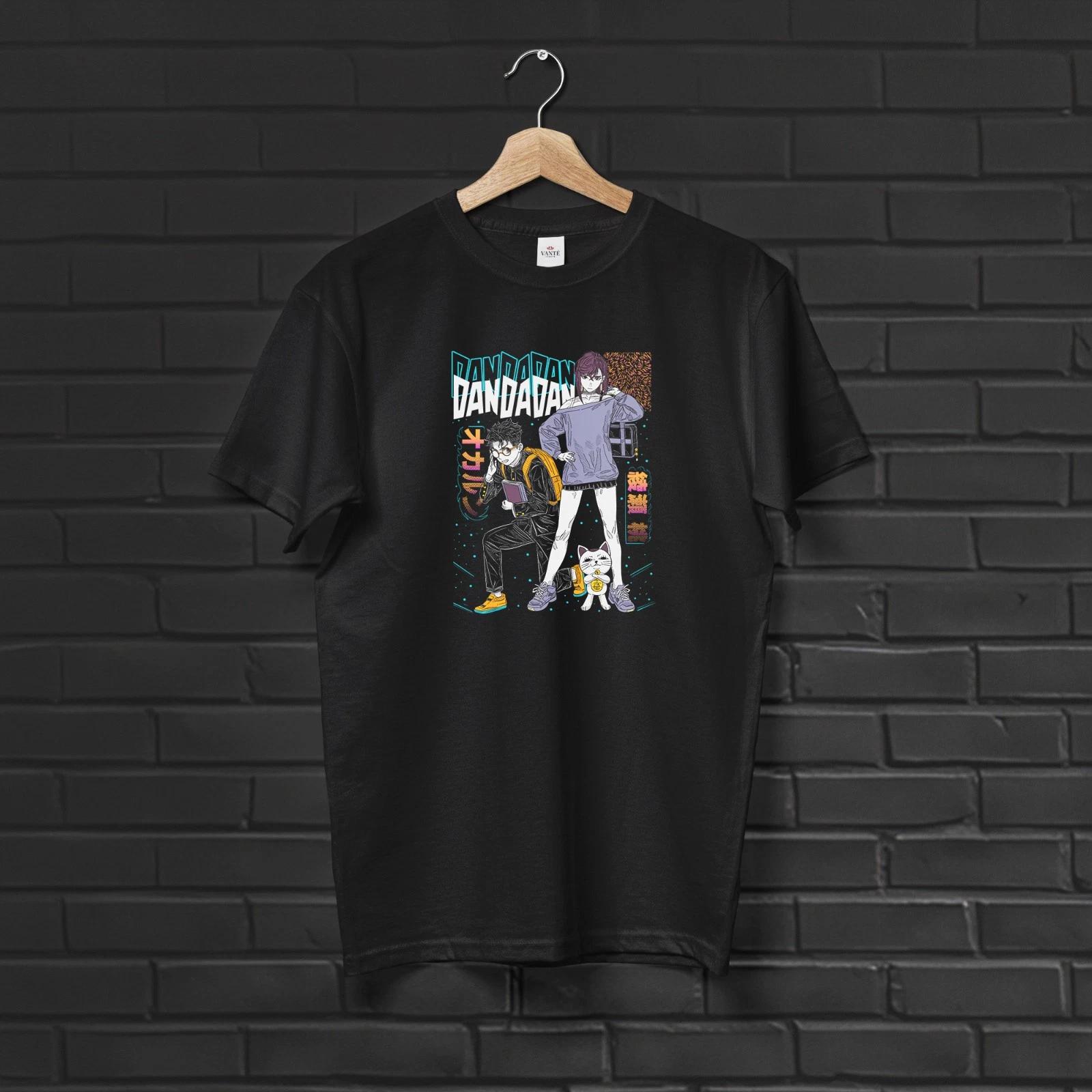 Dandadan Anime T-Shirt: Momo Ayase & Ken Takakura, Japanese Streetwear XL