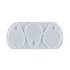 Cosmetic Makeup Palette Spatula Tool Resin Casting Mold Eye Shadow Makeup Irregular Round Palette Panel Mould Craft Tool