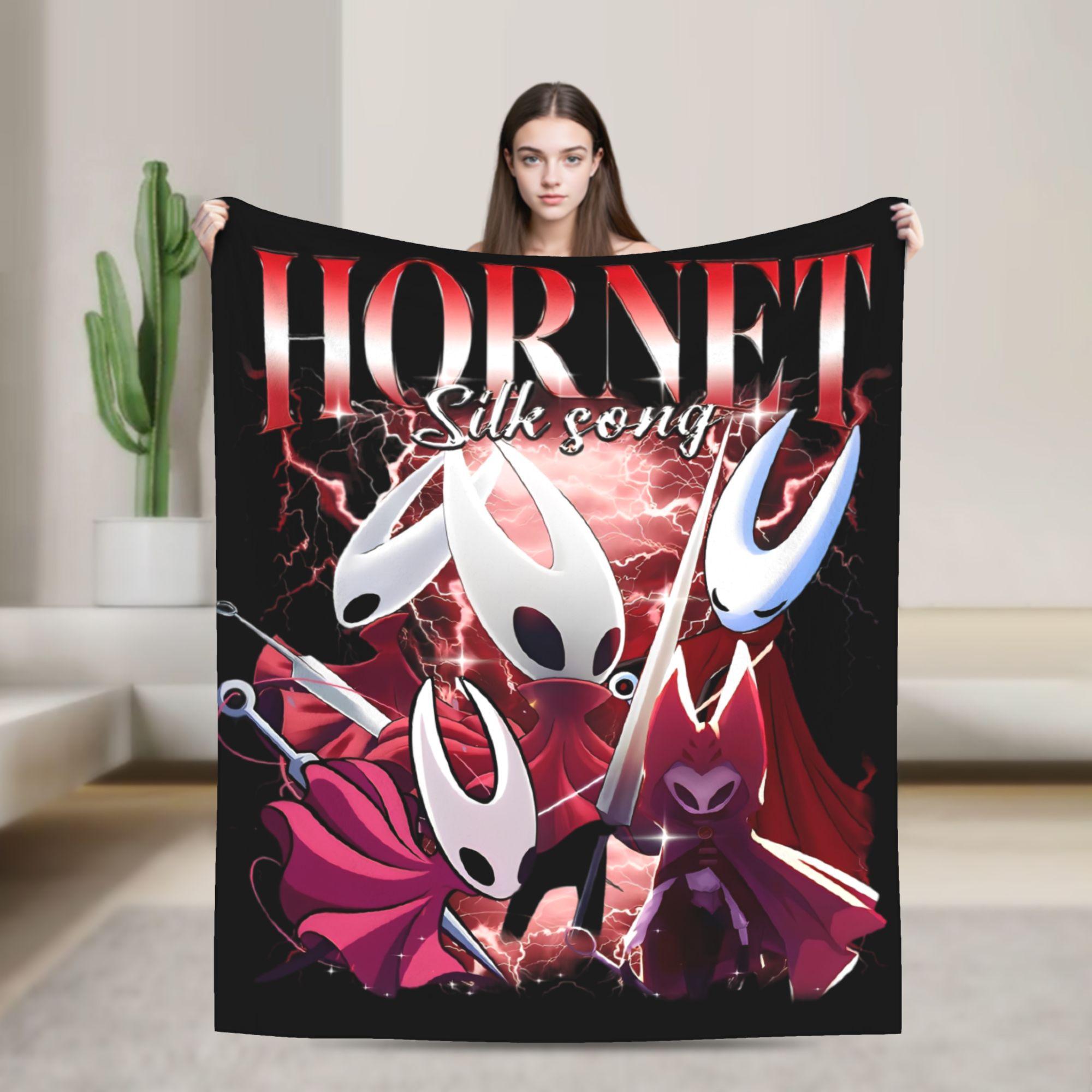 

Hornet Hollow Knight Silksong Fashion Blankets Bug Warrior Plush Awesome Warm Throw Fashion Blanket for Home Textile Decor Car 75x90cm