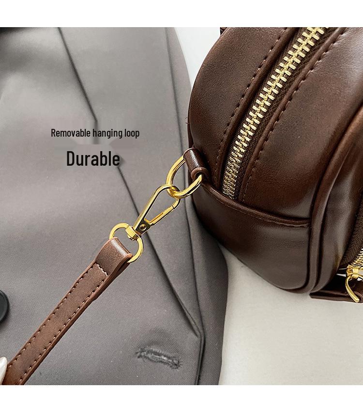 Women's 2024 Retro Handheld Crossbody Bowling Bag: Versatile & Stylish Design