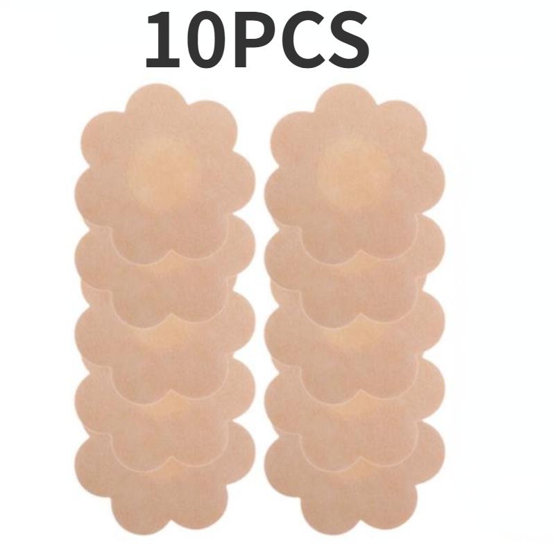 10PCS Women Invisible Breast Lift Tape Overlays on Bra Sexy Nipple Stickers Chest Covers Nipple Pasties Protection